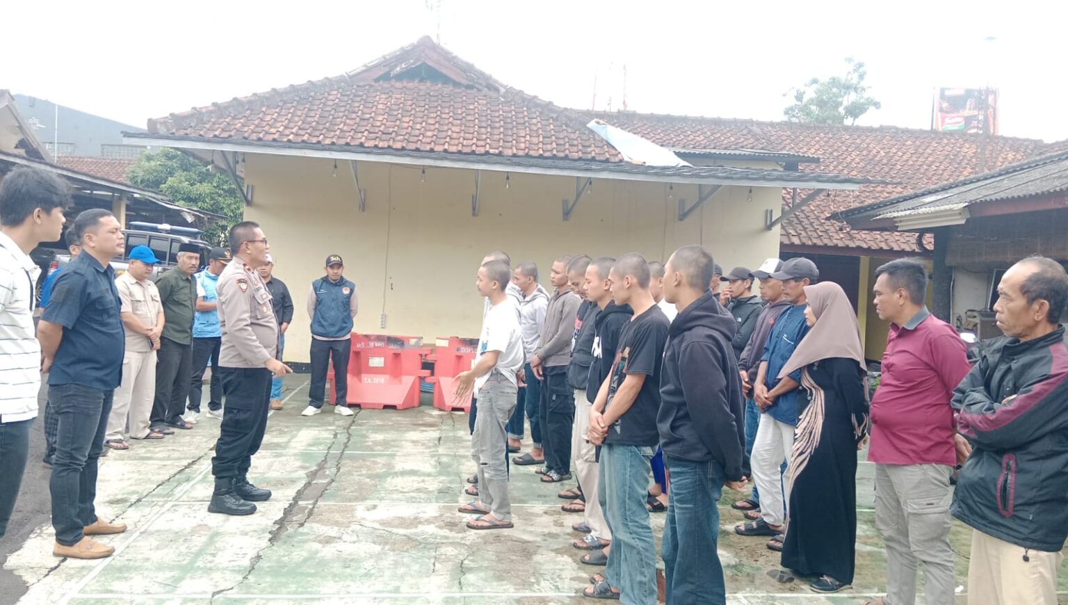 Potret 11 Pelaku Tawuran Antar Kampung di Cicurug Diamankan