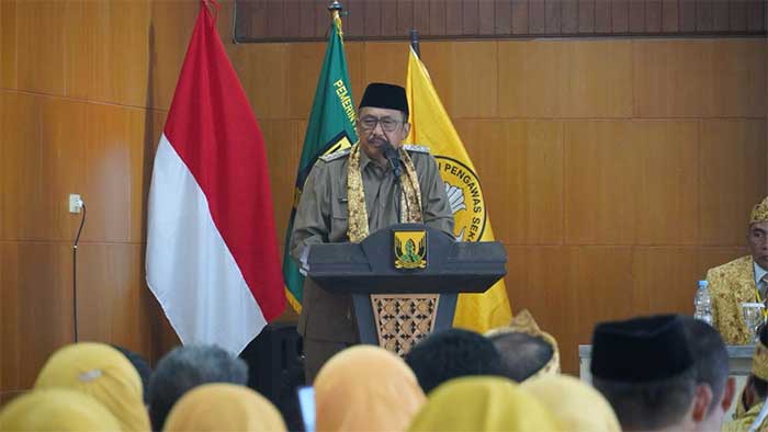 Bupati Sukabumi, Asep Japar saat menghadiri Pelantikan dan Pengukuhan Pengurus APSI
