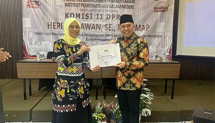 Siapkan UMKM Sukabumi Tembus Pasar Digital, IPDN Gandeng Komisi II DPR RI