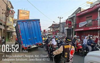 Kecelakaan lalu lintas di Jalan Raya Cisaat Sukabumi