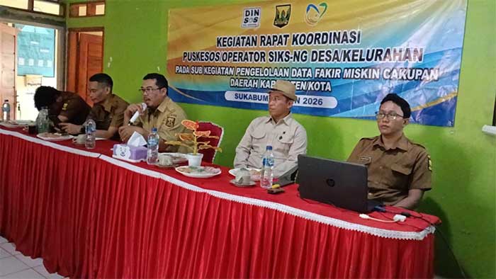 Dinsos Kabupaten Sukabumi Gembleng Operator Data