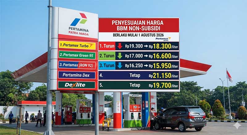 Harga BBM Pertamina Agustus 2026