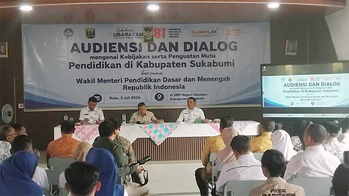 Wamen Dikdasmen Serap Aspirasi Pendidikan di Sukabumi